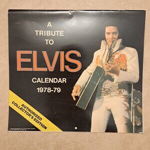 Vintage 1977 A Tribute to ELVIS Photo Calendar 1978-79 Boxcar Enterprises